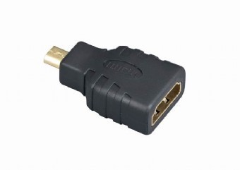 Купить ᐈ Кривой Рог ᐈ Низкая цена ᐈ Адаптер Cablexpert HDMI - microHDMI (F/M), черный (A-HDMI-FD)