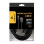 Купить ᐈ Кривой Рог ᐈ Низкая цена ᐈ Кабель Cablexpert HDMI - DVI V 1.3 (M/M), двунаправленный, single-link, 18 + 1 pin, 3 м, Bla