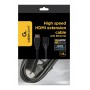 Купить ᐈ Кривой Рог ᐈ Низкая цена ᐈ Кабель Cablexpert HDMI - HDMI (M/F), удлинитель, 1.8 м, черный (CC-HDMI4X-6) пакет
