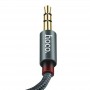 Купить ᐈ Кривой Рог ᐈ Низкая цена ᐈ Аудио-кабель Hoco UPA03 3.5 мм - 3.5 мм (M/M), 1 м, черный (6957531051565)
