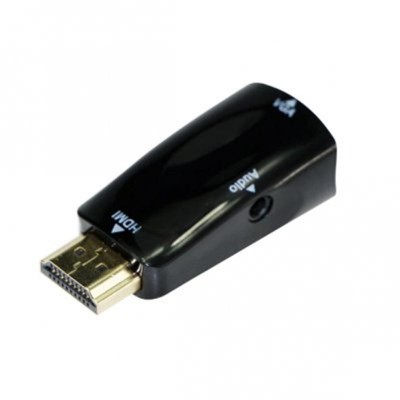 Купить ᐈ Кривой Рог ᐈ Низкая цена ᐈ Адаптер Cablexpert HDMI - VGA V 1.4 (M/F), Black (A-HDMI-VGA-02)