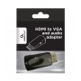 Купить ᐈ Кривой Рог ᐈ Низкая цена ᐈ Адаптер Cablexpert HDMI - VGA V 1.4 (M/F), Black (A-HDMI-VGA-02)
