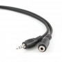 Купить ᐈ Кривой Рог ᐈ Низкая цена ᐈ Аудио-кабель Cablexpert 3.5 мм - 3.5 мм (M/F), 2 м, черный (CCA-423-2M)