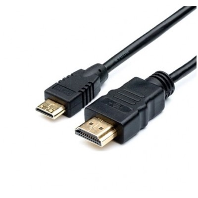 Купить ᐈ Кривой Рог ᐈ Низкая цена ᐈ Кабель Atcom HDMI - mini-HDMI V 1.3 (M/M), 5 м, Black (6155)