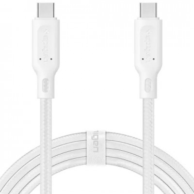 Купить ᐈ Кривой Рог ᐈ Низкая цена ᐈ Кабель Spigen USB Type-C - USB Type-C, 1.5м White (000CA25703)