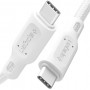 Купить ᐈ Кривой Рог ᐈ Низкая цена ᐈ Кабель Spigen USB Type-C - USB Type-C, 1.5м White (000CA25703)