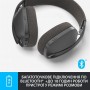Купить ᐈ Кривой Рог ᐈ Низкая цена ᐈ Bluetooth-гарнитура Logitech Zone Vibe 100 Wireless Graphite (981-001213)