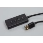 Купить ᐈ Кривой Рог ᐈ Низкая цена ᐈ Гарнитура Hator Hyperpunk 2 USB 7.1 Black (HTA-845)