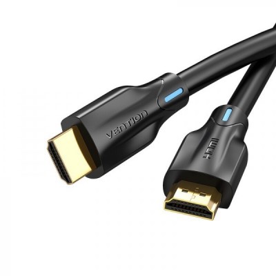 Купить ᐈ Кривой Рог ᐈ Низкая цена ᐈ Кабель Vention HDMI - HDMI v.2.1, (M/M), 2 м, Black (AANBH)