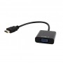Купить ᐈ Кривой Рог ᐈ Низкая цена ᐈ Адаптер Cablexpert (B-HDMI-VGA-03) HDMI - VGA, 3.5 mm аудио, 0.15м, черный