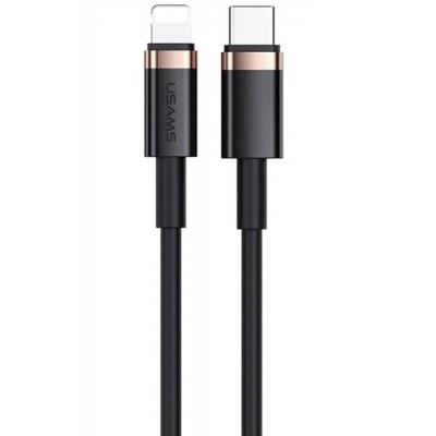 Купить ᐈ Кривой Рог ᐈ Низкая цена ᐈ Кабель Usams US-SJ484 USB Type-C - Lightning, 1.2 м, Black (SJ484USB01)