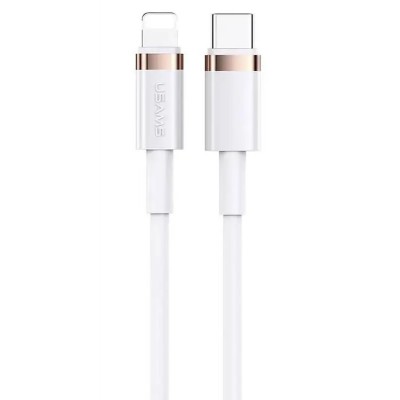 Купить ᐈ Кривой Рог ᐈ Низкая цена ᐈ Кабель Usams US-SJ484 USB Type-C - Lightning, 1.2 м, White (SJ484USB02)