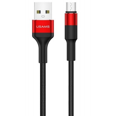 Купить ᐈ Кривой Рог ᐈ Низкая цена ᐈ Кабель Usams US-SJ224 USB - micro USB, 1.2 м, Red (SJ224USB02)
