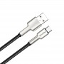 Купить ᐈ Кривой Рог ᐈ Низкая цена ᐈ Кабель ColorWay USB - USB Type-C (M/M), metal head, 2.4 А, 1 м, Black (CW-CBUC046-BK)
