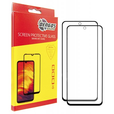 Купить ᐈ Кривой Рог ᐈ Низкая цена ᐈ Защитное стекло Dengos для Samsung Galaxy A55 5G SM-A556 Black Full Glue (DG-TG2P-14) 2шт