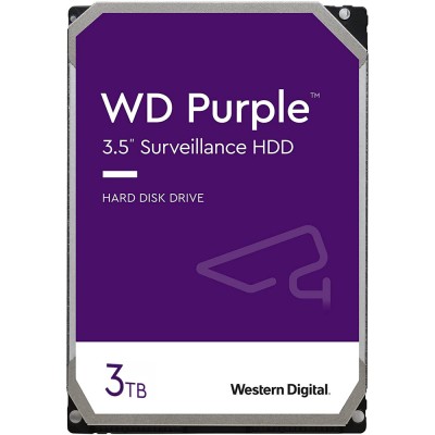 Накопичувач HDD SATA 3.0TB WD Purple 5400rpm 256MB (WD33PURZ)