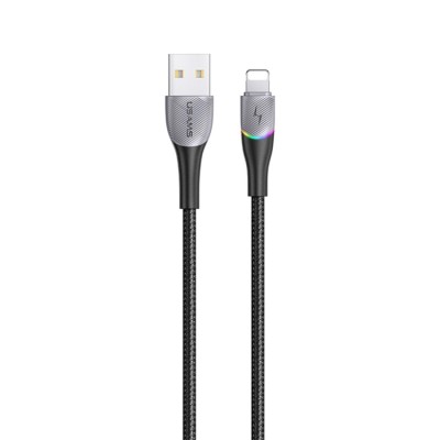 Купить ᐈ Кривой Рог ᐈ Низкая цена ᐈ Кабель Usams US-SJ541 USB - Lightning, 1.2 м, Black (SJ541USB01)