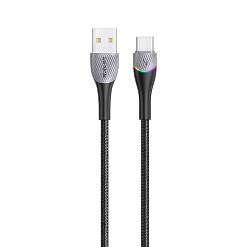 Купить ᐈ Кривой Рог ᐈ Низкая цена ᐈ Кабель Usams US-SJ542 USB - USB Type-C, 1.2 м, Black (SJ542USB01)