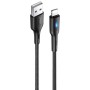 Купить ᐈ Кривой Рог ᐈ Низкая цена ᐈ Кабель Usams US-SJ425 USB - Lightning, 1.2 м, Black (SJ425USB01)