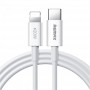 Купить ᐈ Кривой Рог ᐈ Низкая цена ᐈ Кабель Remax Dofon USB Type-C-Lightning, 1м White (RC-C026)