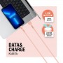 Купить ᐈ Кривой Рог ᐈ Низкая цена ᐈ Кабель ACCLAB AL-CBCOLOR-L1PH USB - Lightning (M/M), 1.2 м, Peach (1283126518201)