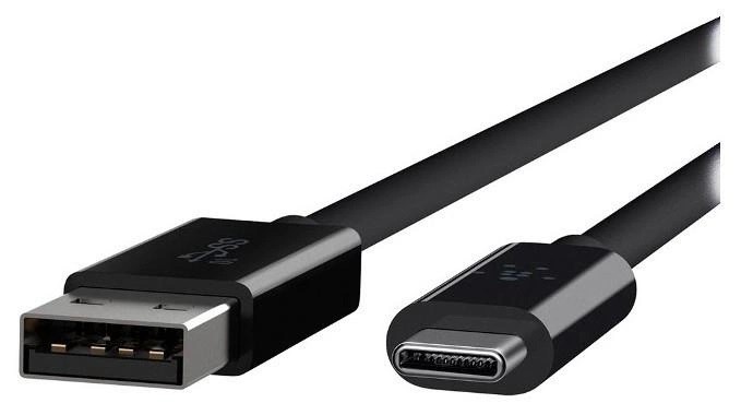 Купить ᐈ Кривой Рог ᐈ Низкая цена ᐈ Кабель Belkin USB3.1-USB Type-C, 1м Black OEM (F2CU029bt1M-BLK)_OEM