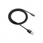 Купить ᐈ Кривой Рог ᐈ Низкая цена ᐈ Кабель Canyon USB - Lightning (M/M), 8-pin, оплетка, 1 м, Black (CNE-CFI3B) 