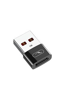 Купить ᐈ Кривой Рог ᐈ Низкая цена ᐈ Переходник SkyDolphin OT08 Mini USB Type-C - USB (F/M) Black (ADPT-00031)