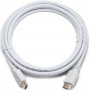 Купить ᐈ Кривой Рог ᐈ Низкая цена ᐈ Кабель Cablexpert (CC-HDMI4-W-6) HDMI - HDMI V 2.0 (M/M), 4K, 2 м, вилка/вилка 1.8м White