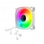 Вентилятор CoolMoon TY1 ARGB White, 120x120x25мм, 4-pin+2 ARGB PWM