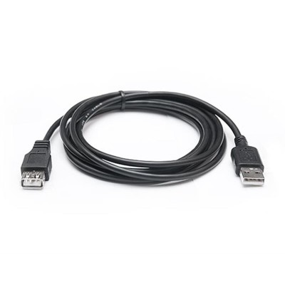 Купить ᐈ Кривой Рог ᐈ Низкая цена ᐈ Кабель REAL-EL Pro USB - USB V 2.0 (M/F), 3 м, черный (EL123500029)