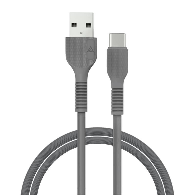 Купить ᐈ Кривой Рог ᐈ Низкая цена ᐈ Кабель ACCLAB AL-CBCOLOR-T1BK USB-USB Type-C 1.2м Black (1283126518232)