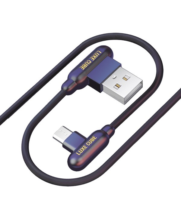 Купить ᐈ Кривой Рог ᐈ Низкая цена ᐈ Кабель Luxe Cube Game USB - micro USB (M/M), 1 м, черный (8886668686143)