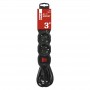 Купить ᐈ Кривой Рог ᐈ Низкая цена ᐈ Фильтр питания Emos (PC1423R) с выключателем, 4 розетки, 3м, Black