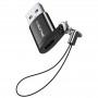 Купить ᐈ Кривой Рог ᐈ Низкая цена ᐈ Адаптер Cabletime USB - USB Type-C V 3.0 (M/F) Black (CP73B)