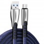 Купить ᐈ Кривой Рог ᐈ Низкая цена ᐈ Кабель ColorWay USB - micro USB (M/M), 2.4 А, 1 м, Blue (CW-CBUM011-BL)
