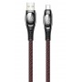 Купить ᐈ Кривой Рог ᐈ Низкая цена ᐈ Кабель Usams US-SJ422 Digital Display USB - USB Type-C, 1.2 м, Red (SJ422USB02)