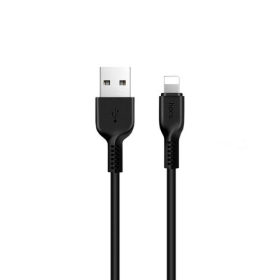 Купить ᐈ Кривой Рог ᐈ Низкая цена ᐈ Кабель Hoco X20 USB - Lightning, 3м, Black (X20LB3)