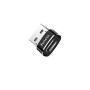 Купить ᐈ Кривой Рог ᐈ Низкая цена ᐈ Адаптер Hoco UA6 USB Type-C - USB (F/M), Black (UA6B)