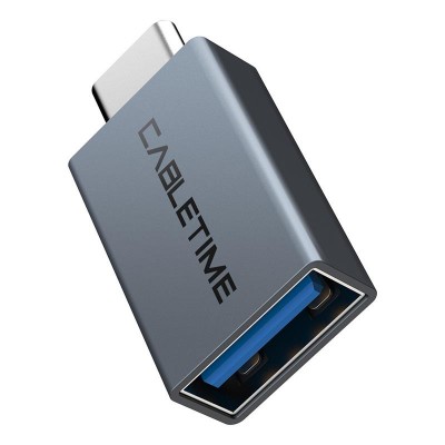 Купить ᐈ Кривой Рог ᐈ Низкая цена ᐈ Адаптер Cabletime USB - USB Type-C V 3.0 (F/M) OTG Black (CP76G)