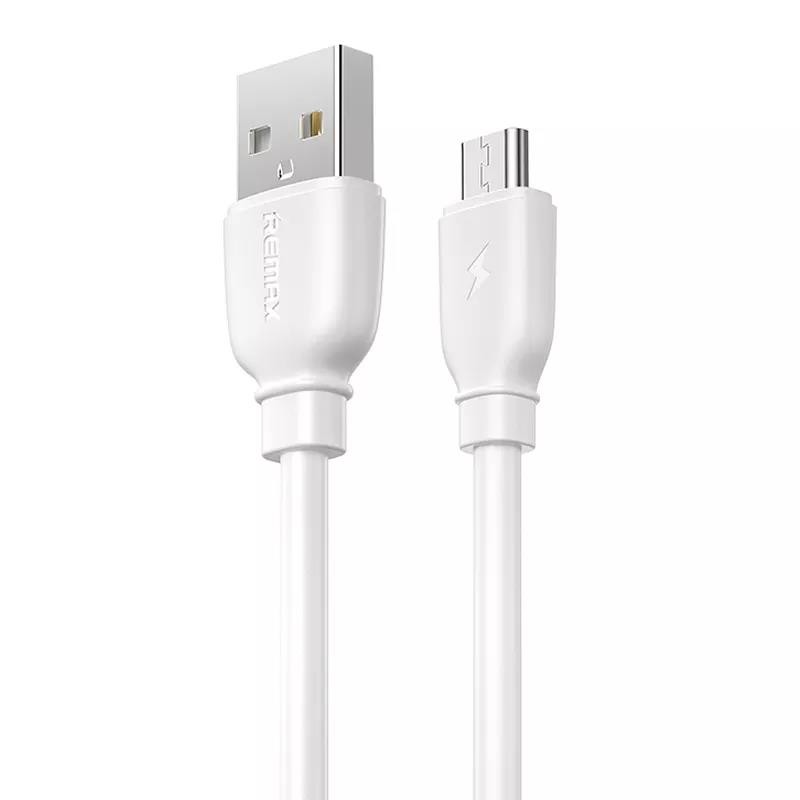 Купить ᐈ Кривой Рог ᐈ Низкая цена ᐈ Кабель Remax Suji USB - micro USB (M/M), 1 м White (RC-138m W)