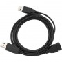 Купить ᐈ Кривой Рог ᐈ Низкая цена ᐈ Кабель Gembird USB - 2xUSB V 2.0 (F/M), 0.9 м, черный (CCP-USB22-AMAF-3)