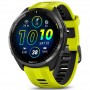 Смарт-годинник Garmin Forerunner 965 Carbon Gray DLC Titanium Bezel with Black Case/Amp Yellow/Black Silicone Band (010-02809-82