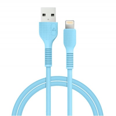 Купить ᐈ Кривой Рог ᐈ Низкая цена ᐈ Кабель ACCLAB AL-CBCOLOR-L1BL USB - Lightning (M/M), 1.2 м, Blue (1283126518188)