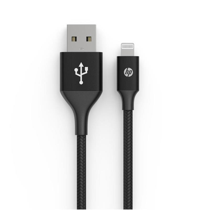 Купить ᐈ Кривой Рог ᐈ Низкая цена ᐈ Кабель HP USB - Lightning (M/M), 2 м, черный (DHC-MF100-2M)