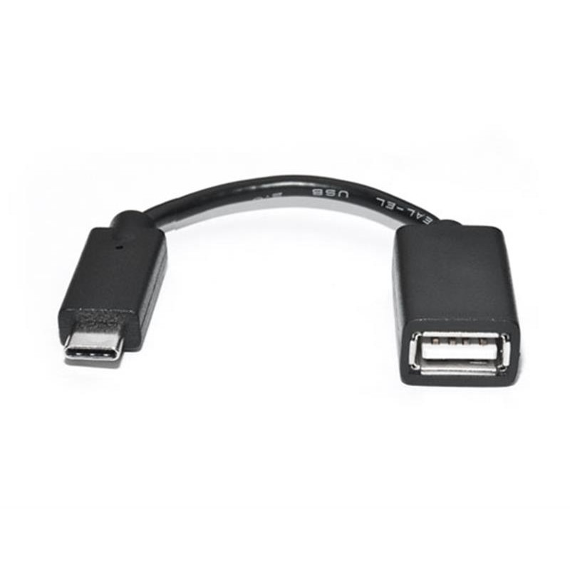 Купить ᐈ Кривой Рог ᐈ Низкая цена ᐈ Кабель REAL-EL  USB Type-C - USB V 2.0 (M/F), 0.1 м, черный (EL123500030)