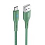 Купить ᐈ Кривой Рог ᐈ Низкая цена ᐈ Кабель Usams US-SJ460 USB - USB Type-C, 1.2 м, Green (SJ460USB02)