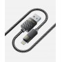 Купить ᐈ Кривой Рог ᐈ Низкая цена ᐈ Кабель Luxe Cube Premium USB - Lightning (M/M), 1 м, серый (9780201379648)