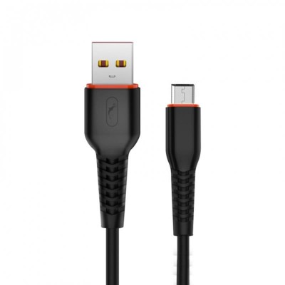 Купить ᐈ Кривой Рог ᐈ Низкая цена ᐈ Кабель SkyDolphin S54V Soft USB - micro USB (M/M), 1 м, Black (USB-000432)