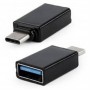 Купить ᐈ Кривой Рог ᐈ Низкая цена ᐈ Адаптер Cablexpert USB Type-C - USB V 2.0 (M/F) Black (A-USB2-CMAF-01)